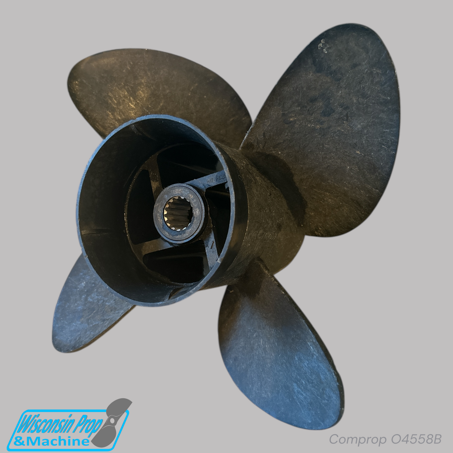 Comprop 4 Blade Plastic Propeller O4558B 13.7X18P RH