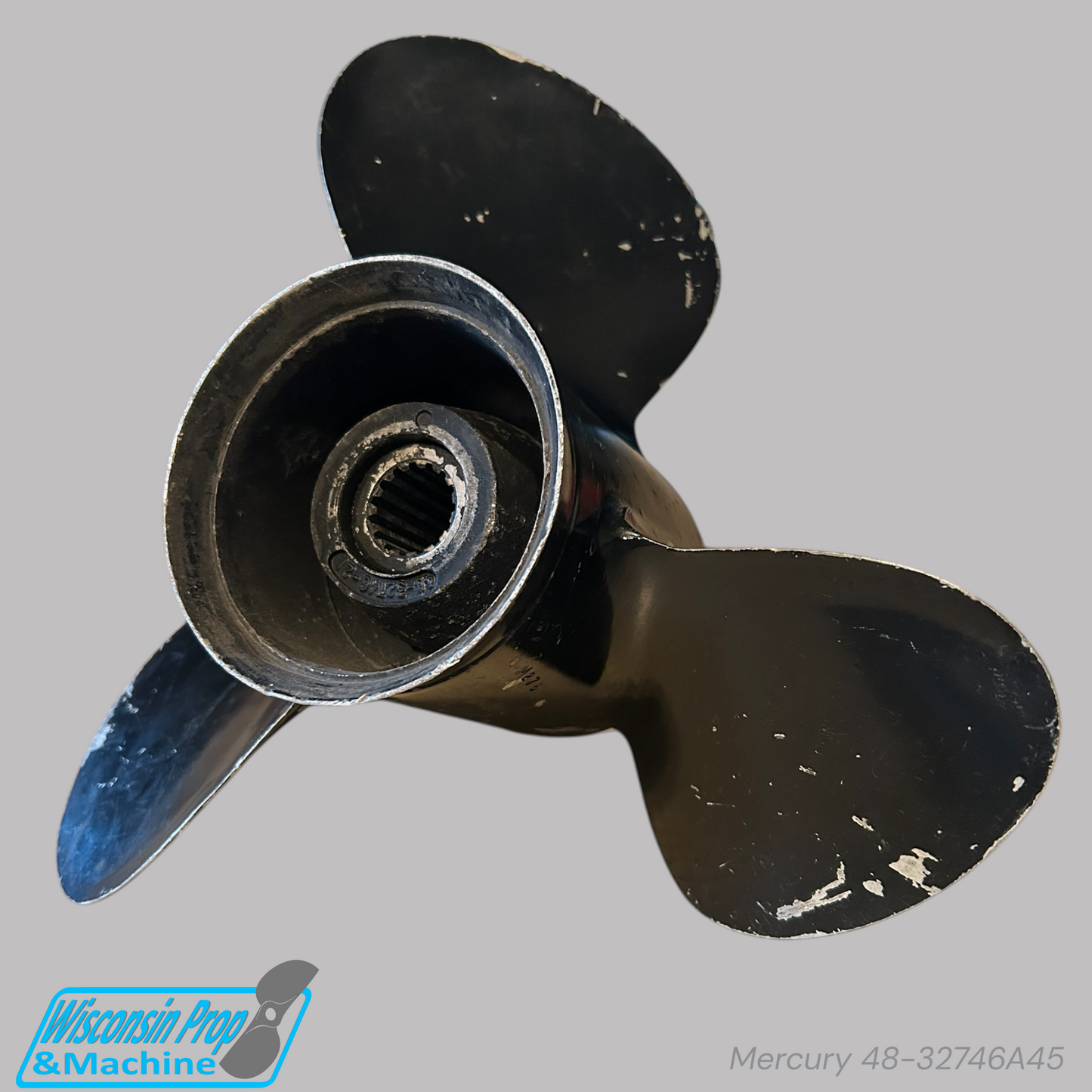 Mercury 3 Blade Aluminum Propeller 48-32746A45 13.25X21P RH