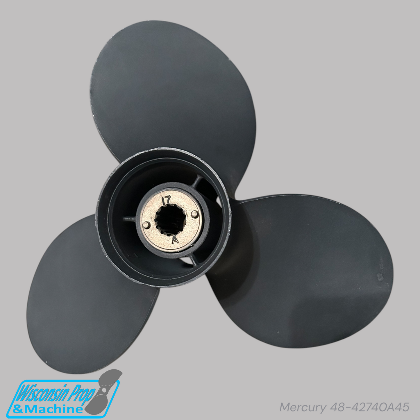 Mercury 3 Blade Aluminum Propeller 48-42740A45 12X10.5P RH