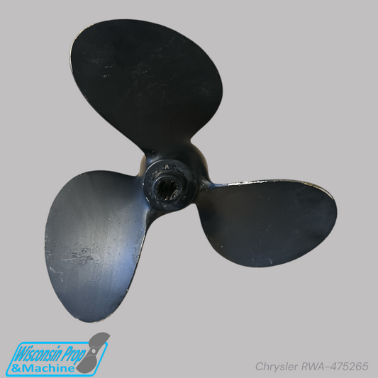 Chrysler 3 Blade Aluminum Propeller RWA-475265 11X12P RH