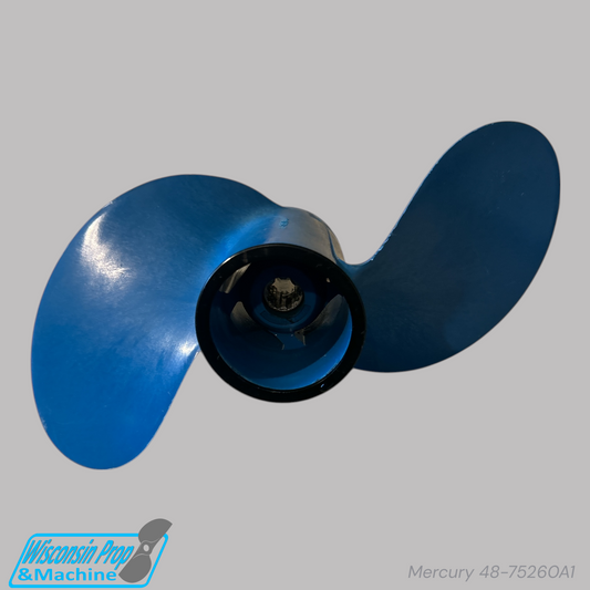 Mercury 2 Blade Plastic Propeller 48-75260A1 9X8P RH