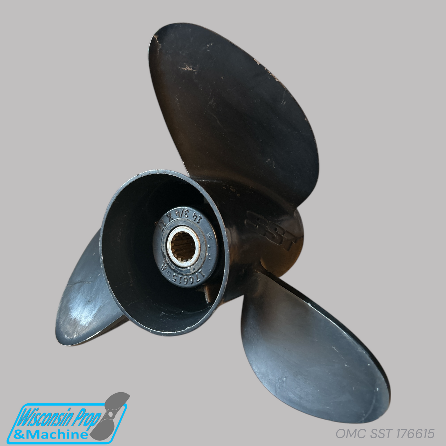 OMC Johnson/Evinrude SST 3 Blade Stainless Propeller 176615 14.75X17P RH