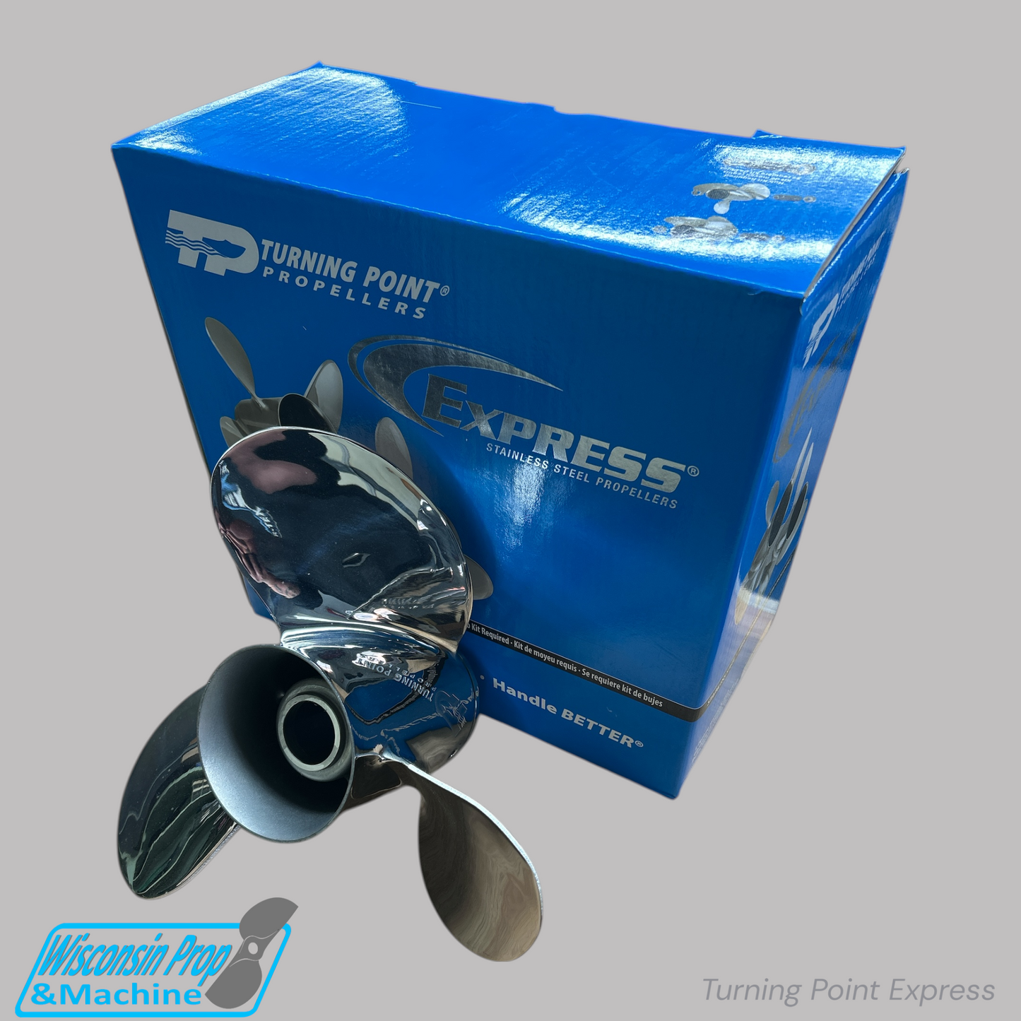 Turning Point Express 3 Blade Stainless Propeller 31431712 13.25X17P RH